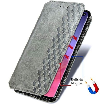 Купити Кожаный чехол книжка GETMAN Cubic (PU) для Xiaomi Redmi A1 / A2 Серый Купити Кожаный чехол книжка GETMAN Cubic (PU) для Xiaomi Redmi A1 / A2 Серый