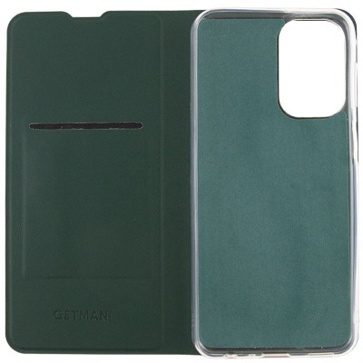 Купити Кожаный чехол книжка GETMAN Elegant (PU) для Xiaomi Redmi Note 10 Pro / 10 Pro Max Зеленый Купити Кожаный чехол книжка GETMAN Elegant (PU) для Xiaomi Redmi Note 10 Pro / 10 Pro Max Зеленый