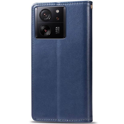Купити Кожаный чехол книжка GETMAN Gallant (PU) для Xiaomi 13T Pro Синий Купити Кожаный чехол книжка GETMAN Gallant (PU) для Xiaomi 13T Pro Синий