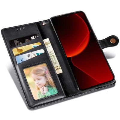 Купити Кожаный чехол книжка GETMAN Gallant (PU) для Xiaomi 13T Pro Черный Купити Кожаный чехол книжка GETMAN Gallant (PU) для Xiaomi 13T Pro Черный