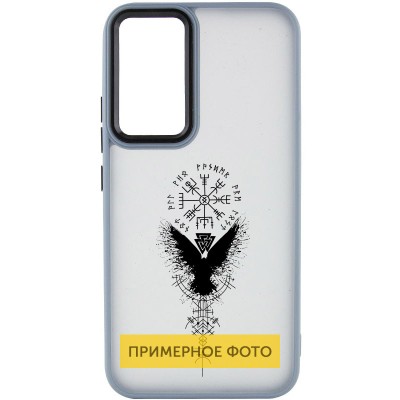 Накладка Oprint Скандинавия Black для Xiaomi Redmi Note 8T Sierra Blue / Крылья Накладка Oprint Скандинавия Black для Xiaomi Redmi Note 8T Sierra Blue / Крылья