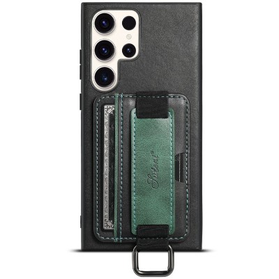 Купити Кожаный чехол Wallet case and straps для Samsung Galaxy S24 Ultra Черный / Black Купити Кожаный чехол Wallet case and straps для Samsung Galaxy S24 Ultra Черный / Black