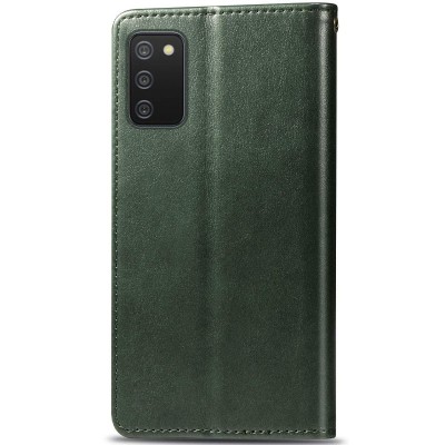 Купити Кожаный чехол книжка GETMAN Gallant (PU) для Samsung Galaxy A03s Зеленый Купити Кожаный чехол книжка GETMAN Gallant (PU) для Samsung Galaxy A03s Зеленый