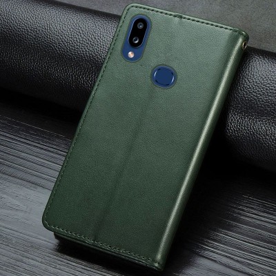 Купити Кожаный чехол книжка GETMAN Gallant (PU) для Samsung Galaxy A10s Зеленый Купити Кожаный чехол книжка GETMAN Gallant (PU) для Samsung Galaxy A10s Зеленый