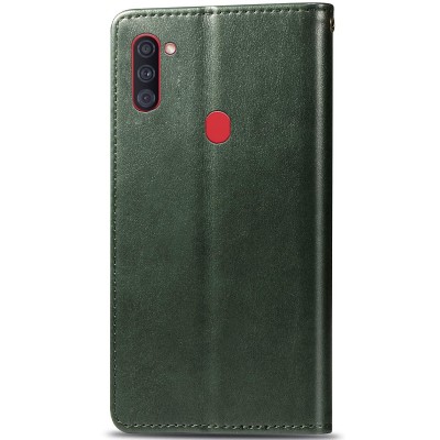 Купити Кожаный чехол книжка GETMAN Gallant (PU) для Samsung Galaxy A11 Зеленый Купити Кожаный чехол книжка GETMAN Gallant (PU) для Samsung Galaxy A11 Зеленый