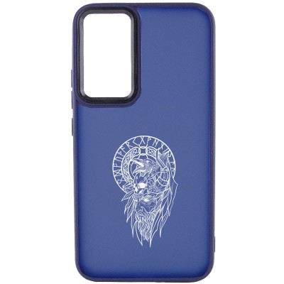 Накладка Oprint Скандинавия White для Samsung Galaxy S23 FE Navy Blue / Воин Накладка Oprint Скандинавия White для Samsung Galaxy S23 FE Navy Blue / Воин