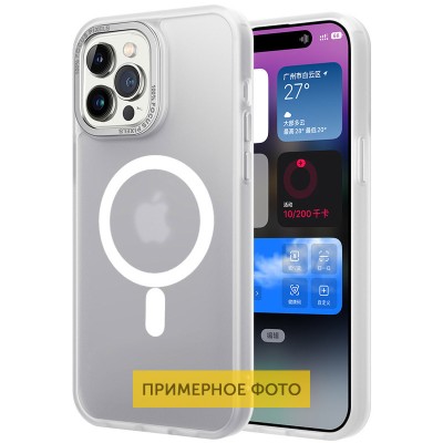 Купити Чехол TPU Lyon frosted with MagSafe для Samsung Galaxy S22+ White Купити Чехол TPU Lyon frosted with MagSafe для Samsung Galaxy S22+ White