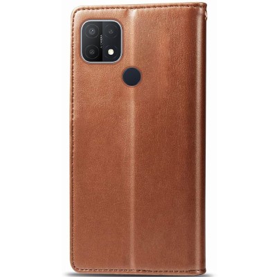 Купити Кожаный чехол книжка GETMAN Gallant (PU) для Oppo A15s / A15 Коричневый Купити Кожаный чехол книжка GETMAN Gallant (PU) для Oppo A15s / A15 Коричневый