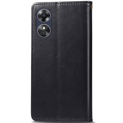 Купити Кожаный чехол книжка GETMAN Gallant (PU) для Oppo A17 Черный Купити Кожаный чехол книжка GETMAN Gallant (PU) для Oppo A17 Черный