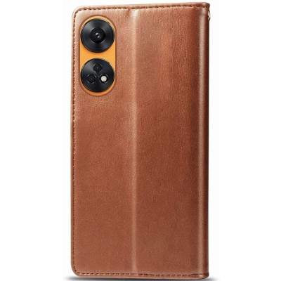 Купити Кожаный чехол книжка GETMAN Gallant (PU) для Oppo Reno 8 T 4G Коричневый Купити Кожаный чехол книжка GETMAN Gallant (PU) для Oppo Reno 8 T 4G Коричневый
