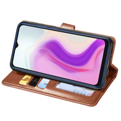 Купити Кожаный чехол книжка GETMAN Gallant (PU) для Oppo Reno 8 T 4G Коричневый Купити Кожаный чехол книжка GETMAN Gallant (PU) для Oppo Reno 8 T 4G Коричневый