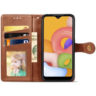 Купити Кожаный чехол книжка GETMAN Gallant (PU) для Oppo Reno 8 T 4G Коричневый Купити Кожаный чехол книжка GETMAN Gallant (PU) для Oppo Reno 8 T 4G Коричневый