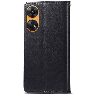 Купити Кожаный чехол книжка GETMAN Gallant (PU) для Oppo Reno 8 T 4G Черный Купити Кожаный чехол книжка GETMAN Gallant (PU) для Oppo Reno 8 T 4G Черный