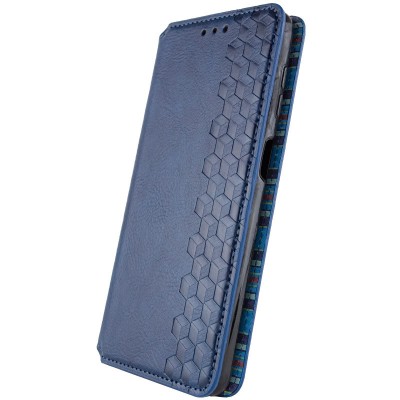 Купити Кожаный чехол книжка GETMAN Cubic (PU) для ZTE Blade A72 Синий Купити Кожаный чехол книжка GETMAN Cubic (PU) для ZTE Blade A72 Синий