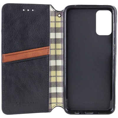 Купити Кожаный чехол книжка GETMAN Cubic (PU) для ZTE Blade A72 Черный Купити Кожаный чехол книжка GETMAN Cubic (PU) для ZTE Blade A72 Черный