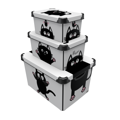 Коробка QUTU STYLE BOX з/кр MEOW BLACK 5л. (STYLE BOX с/к MEOW BLACK 5л.) Коробка QUTU STYLE BOX з/кр MEOW BLACK 5л. (STYLE BOX с/к MEOW BLACK 5л.)