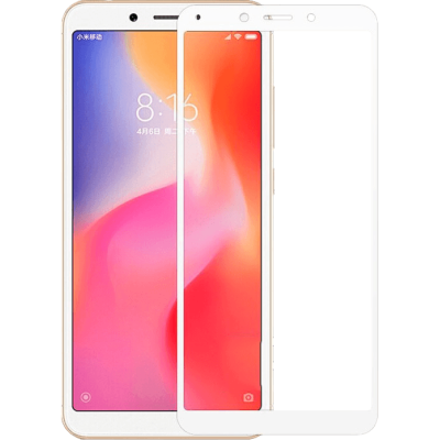Захисне скло Xiaomi Redmi 6 Full Screen White