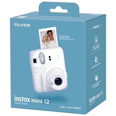 Фотокамера FUJI INSTAX MINI 12 Глиняно-біла Фотокамера FUJI INSTAX MINI 12 Глиняно-біла