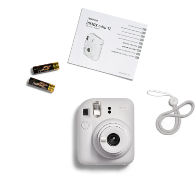 Фотокамера FUJI INSTAX MINI 12 Глиняно-біла Фотокамера FUJI INSTAX MINI 12 Глиняно-біла