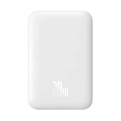 Зовнішній MagSafe Акумулятор Baseus 6000mAh 20W Mini (P10059002223-00) White Зовнішній MagSafe Акумулятор Baseus 6000mAh 20W Mini (P10059002223-00) White