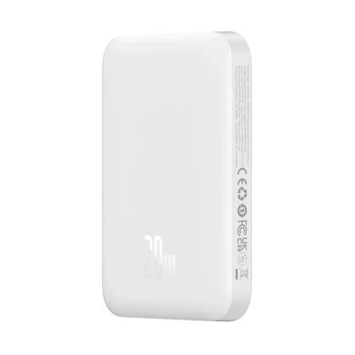 Зовнішній MagSafe Акумулятор Baseus 6000mAh 20W Mini (P10059002223-00) White Зовнішній MagSafe Акумулятор Baseus 6000mAh 20W Mini (P10059002223-00) White