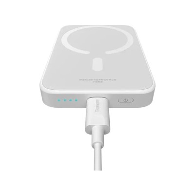 Зовнішній MagSafe Акумулятор Baseus 6000mAh 20W Mini (P10059002223-00) White Зовнішній MagSafe Акумулятор Baseus 6000mAh 20W Mini (P10059002223-00) White
