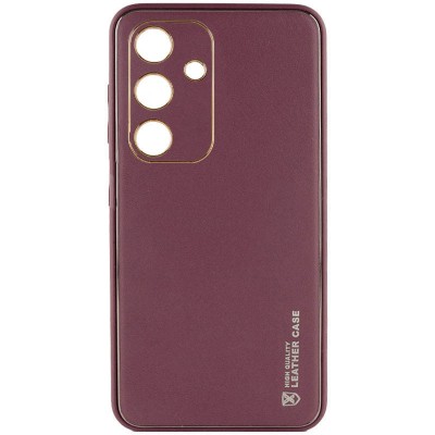 Шкіряний чохол Xshield для Samsung Galaxy A55 Бордовий / Plum Red Шкіряний чохол Xshield для Samsung Galaxy A55 Бордовий / Plum Red