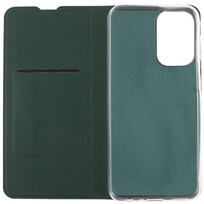 Шкіряний чохол книжка GETMAN Elegant (PU) для Xiaomi Redmi 13C / Poco C65 Зелений Шкіряний чохол книжка GETMAN Elegant (PU) для Xiaomi Redmi 13C / Poco C65 Зелений
