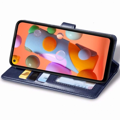 Шкіряний чохол книжка GETMAN Gallant (PU) для Samsung Galaxy A11 Синій Шкіряний чохол книжка GETMAN Gallant (PU) для Samsung Galaxy A11 Синій