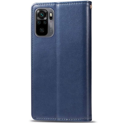 Шкіряний чохол книжка GETMAN Gallant (PU) для Xiaomi Redmi Note 10 / Note 10s Синій Шкіряний чохол книжка GETMAN Gallant (PU) для Xiaomi Redmi Note 10 / Note 10s Синій