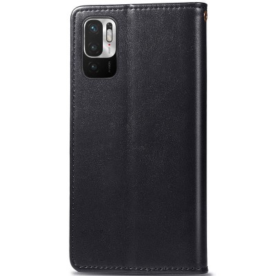 Шкіряний чохол книжка GETMAN Gallant (PU) для Xiaomi Redmi Note 10 5G / Poco M3 Pro Чорний Шкіряний чохол книжка GETMAN Gallant (PU) для Xiaomi Redmi Note 10 5G / Poco M3 Pro Чорний