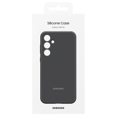 Чохол для смартф. SAMSUNG для A55 Silicone Case EF-PA556TBEGWW / Black