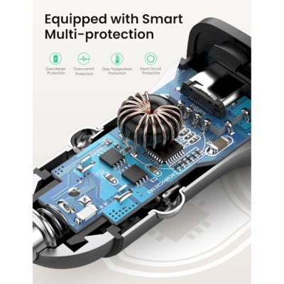 Автомобільний Зарядний пристрій UGREEN CD130 Dual USB Car Charger 20W 3A (30780) Space Gray