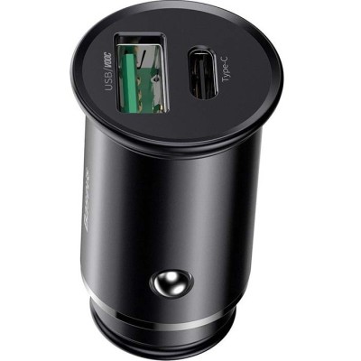 АЗП Baseus Circular Metal PPS Quick Charger (CCYS-C01) Black АЗП Baseus Circular Metal PPS Quick Charger (CCYS-C01) Black