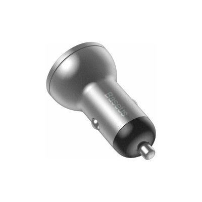 АЗП Baseus Digital Display 24W 2USB 4.8A CCBX-0S Silver АЗП Baseus Digital Display 24W 2USB 4.8A CCBX-0S Silver
