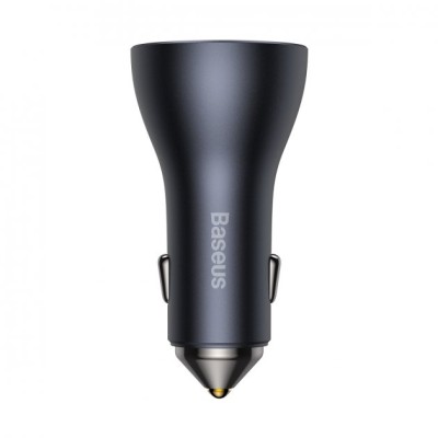 АЗП Baseus Golden Contactor Pro Triple Fast Charger Car Charger 65W U+C+C (CGJP010013) Dark Gray