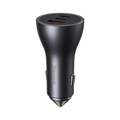 АЗП Baseus Golden Contactor Pro Triple Fast Charger Car Charger 65W U+C+C (CGJP010013) Dark Gray