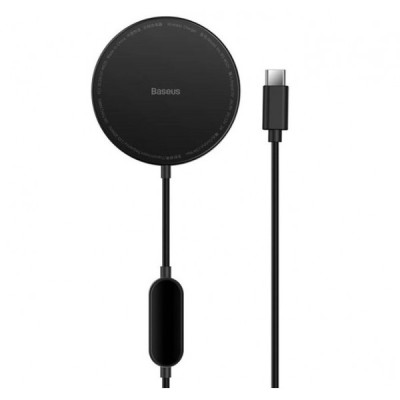 Бездротовий зарядний пристрій Baseus Simple Mini2 Magnetic Wireless Charger 15W (for iP 12/13) (CCJJ010001) Black Бездротовий зарядний пристрій Baseus Simple Mini2 Magnetic Wireless Charger 15W (for iP 12/13) (CCJJ010001) Black