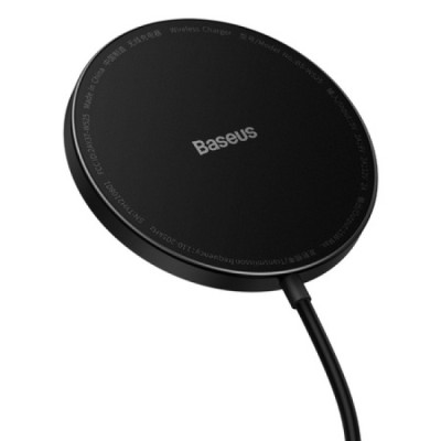 Бездротовий зарядний пристрій Baseus Simple Mini2 Magnetic Wireless Charger 15W (for iP 12/13) (CCJJ010001) Black Бездротовий зарядний пристрій Baseus Simple Mini2 Magnetic Wireless Charger 15W (for iP 12/13) (CCJJ010001) Black
