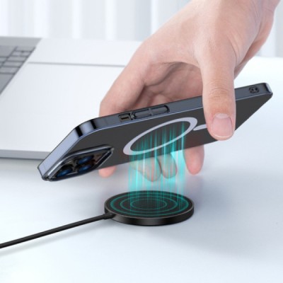 Бездротовий зарядний пристрій Baseus Simple Mini2 Magnetic Wireless Charger 15W (for iP 12/13) (CCJJ010001) Black Бездротовий зарядний пристрій Baseus Simple Mini2 Magnetic Wireless Charger 15W (for iP 12/13) (CCJJ010001) Black