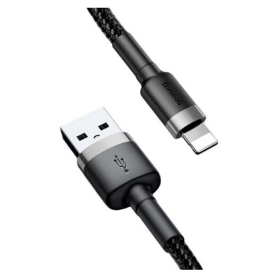 Кабель Baseus Cafule Lightning 1.5A 2м (CALKLF-HG1) GreyBlack