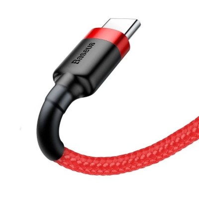 Кабель Baseus Cafule Type-C 2 A 2М (CATKLF-C09) Red Кабель Baseus Cafule Type-C 2 A 2М (CATKLF-C09) Red