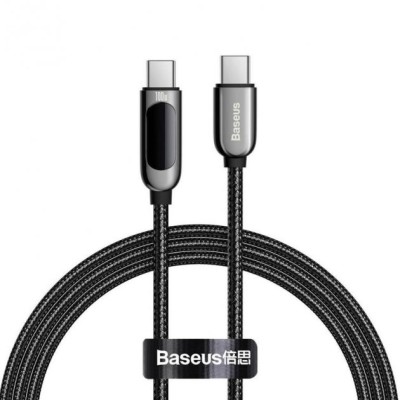 Кабель Baseus Display Type-C To Type-C 100W(CATSK-C01) Black 2m Кабель Baseus Display Type-C To Type-C 100W(CATSK-C01) Black 2m