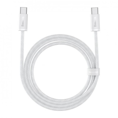 Кабель Baseus Dynamic Series Fast Charging Data USB кабель Type-C To Type-C 100W 2m (CALD000302) White Кабель Baseus Dynamic Series Fast Charging Data USB кабель Type-C To Type-C 100W 2m (CALD000302) White