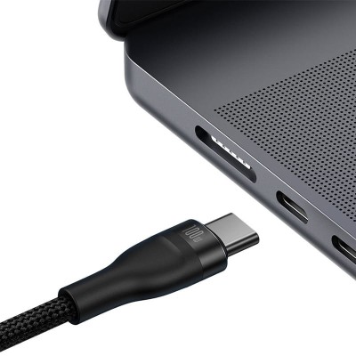 Кабель Baseus Flash Series 2 One-for-Two Fast Charging Type-C (Type-C + Type-C) 100W (1.5m) CASS060001 Black Кабель Baseus Flash Series 2 One-for-Two Fast Charging Type-C (Type-C + Type-C) 100W (1.5m) CASS060001 Black