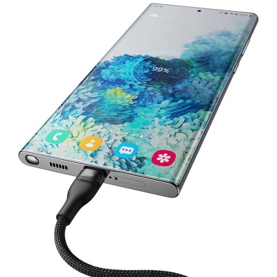 Кабель Baseus Flash Series 2 One-for-Two Fast Charging Type-C (Type-C + Type-C) 100W (1.5m) CASS060001 Black Кабель Baseus Flash Series 2 One-for-Two Fast Charging Type-C (Type-C + Type-C) 100W (1.5m) CASS060001 Black