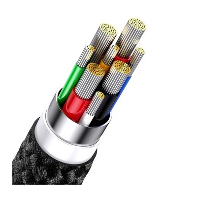Кабель Baseus Flash SeriesⅡOne-for-three Fast Charging Cable Type-C To M+L+C 100W 1.5m Black (CASS030201) Кабель Baseus Flash SeriesⅡOne-for-three Fast Charging Cable Type-C To M+L+C 100W 1.5m Black (CASS030201)