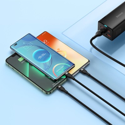 Кабель Baseus Flash SeriesⅡOne-for-three Fast Charging Data Cable USB To M+L+C 100W 1.2m (CASS030001) Black Кабель Baseus Flash SeriesⅡOne-for-three Fast Charging Data Cable USB To M+L+C 100W 1.2m (CASS030001) Black