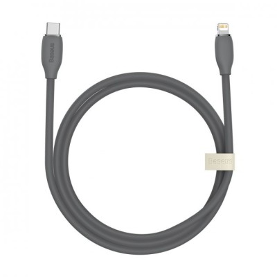 Кабель Baseus Jelly Liquid Silica Gel Fast Charging Data USB кабель Type-C to Lightning 20W 1.2m (CAGD020001) Black
