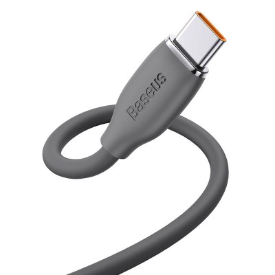 Кабель Baseus Jelly Liquid Silica Gel Fast Charging Data USB кабель USB to Type-C 100W 1.2m (CAGD010001) Black